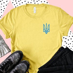 Ukraine Solidarity Coat of Arms Unisex T Shirt World Peace